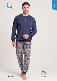 MEN'S PAJAMAS M/L V60005 Tellini S.r.l. Wholesale Clothing